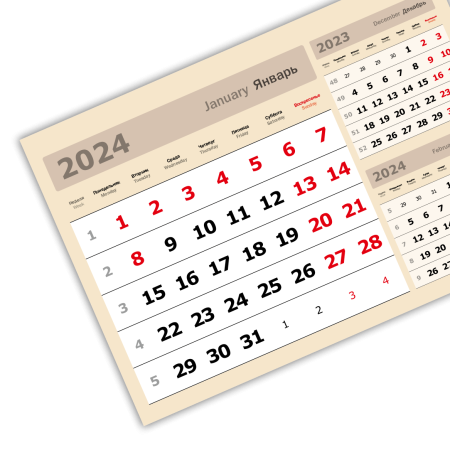 2024 - «3 в одном» мелованные